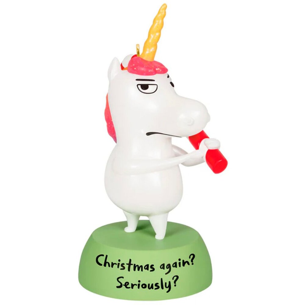 Meh Unicorn Ornament Hallmark Keepsake Shoebox 2024 New in Box
